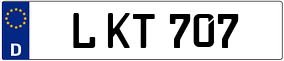 Trailer License Plate